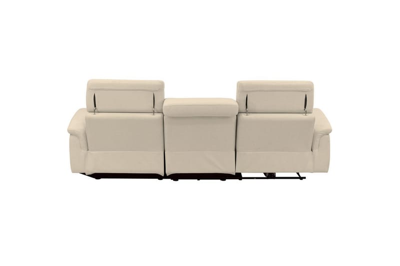 Hjørnesofa 3-seter Pareli Hvit, Sunday Stoff, Høyre Manuell Recliner - Hvit, Sunday Stoff, Høyre Manuell Recliner - Møbler - Sofaer - Reclinersofaer