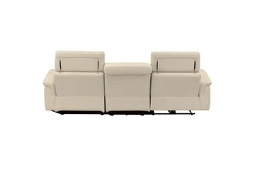 Hjørnesofa 3-seter Pareli Hvit, Sunday Stoff, Høyre Manuell Recliner - Hvit, Sunday Stoff, Høyre Manuell Recliner - Møbler - Sofaer - Reclinersofaer