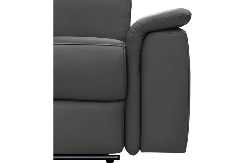 Hjørnesofa 3-seter Pareli Svart, PU, Venstre Elektrisk Recliner - Svart, PU, Venstre Elektrisk Recliner - Møbler - Sofaer - Skinnsofaer