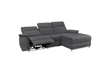 Hjørnesofa 3-seter Pareli Antrasitt, Sunday Stoff, Høyre Elektrisk Recliner - Antrasitt, Sunday Stoff, Høyre Elektrisk Recliner - Møbler - Sofaer - Reclinersofaer