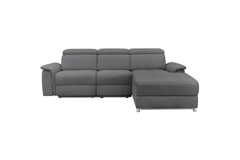 Hjørnesofa 3-seter Pareli Antrasitt, Sunday Stoff, Høyre Elektrisk Recliner - Antrasitt, Sunday Stoff, Høyre Elektrisk Recliner - Møbler - Sofaer - Reclinersofaer