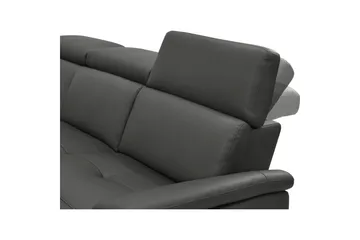 Hjørnesofa 3-seter Pareli Svart, PU, Venstre Elektrisk Recliner - Svart, PU, Venstre Elektrisk Recliner - Møbler - Sofaer - Skinnsofaer
