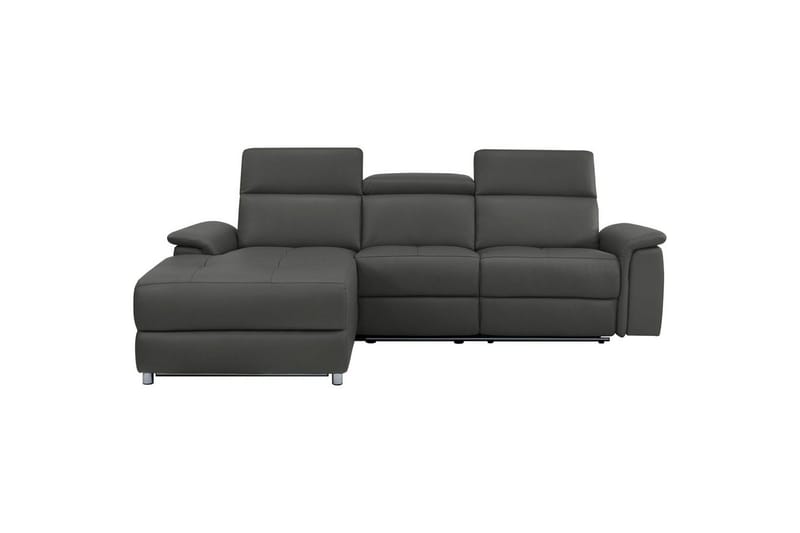 Hjørnesofa 3-seter Pareli Svart, PU, Venstre Elektrisk Recliner - Svart, PU, Venstre Elektrisk Recliner - Møbler - Sofaer - Skinnsofaer