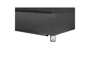 Hjørnesofa 3-seter Pareli Grå, PU, Høyre Manuell Recliner - Grå, PU, Høyre Manuell Recliner - Møbler - Sofaer - Skinnsofaer