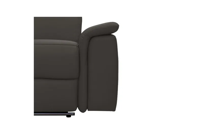 Hjørnesofa 3-seter Pareli Brun, Lær/PU, Venstre Manuell Recliner - Brun, Lær/PU, Venstre Manuell Recliner - Møbler - Sofaer - Skinnsofaer