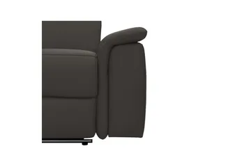 Hjørnesofa 3-seter Pareli Brun, Lær/PU, Venstre Manuell Recliner - Brun, Lær/PU, Venstre Manuell Recliner - Møbler - Sofaer - Skinnsofaer