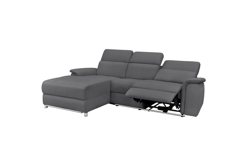 Hjørnesofa 3-seter Pareli Antrasitt, Sunday Stoff, Venstre Manuell Recliner - Antrasitt, Sunday Stoff, Venstre Manuell Recliner - Møbler - Sofaer - Reclinersofaer