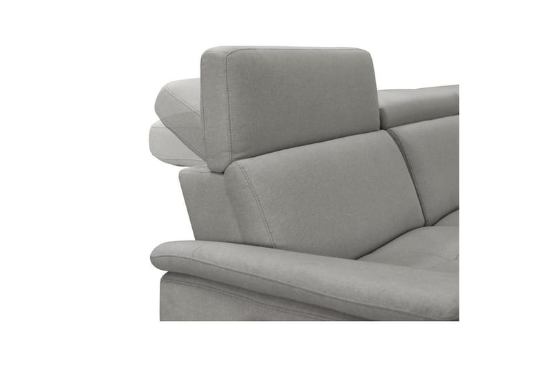 Hjørnesofa 3-seter Pareli Grå, Sunday Stoff, Høyre Manuell Recliner - Grå, Sunday Stoff, Høyre Manuell Recliner - Møbler - Sofaer - Reclinersofaer