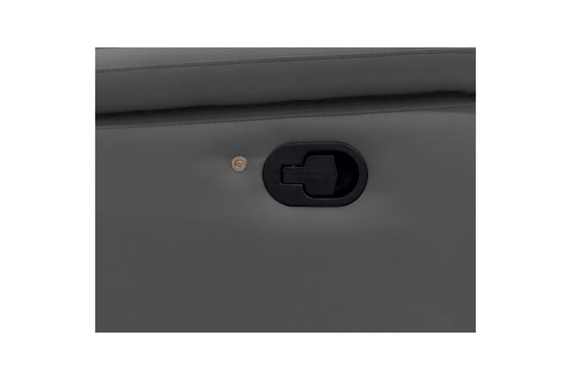 Hjørnesofa 3-seter Pareli Grå, Lær/PU, Høyre Manuell Recliner - Grå, Lær/PU, Høyre Manuell Recliner - Møbler - Sofaer - Skinnsofaer