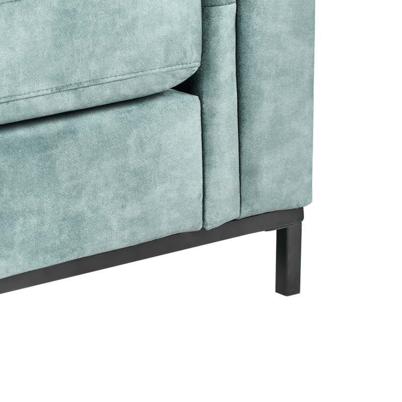 Hjørnesofa 4-seter Oslo høyrevendt - Blågrønn - Møbler - Sofaer - Sofa med sjeselong