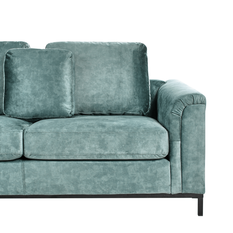 Hjørnesofa 4-seter Oslo høyrevendt - Blågrønn - Møbler - Sofaer - Sofa med sjeselong