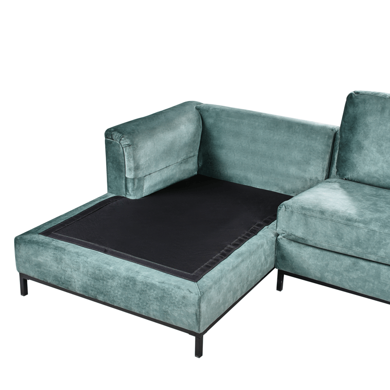 Hjørnesofa 4-seter Oslo høyrevendt - Blågrønn - Møbler - Sofaer - Sofa med sjeselong