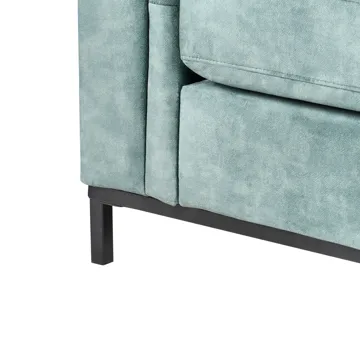 Hjørnesofa 4-seter Oslo venstrevendt - Blågrønn - Møbler - Sofaer - Sofa med sjeselong
