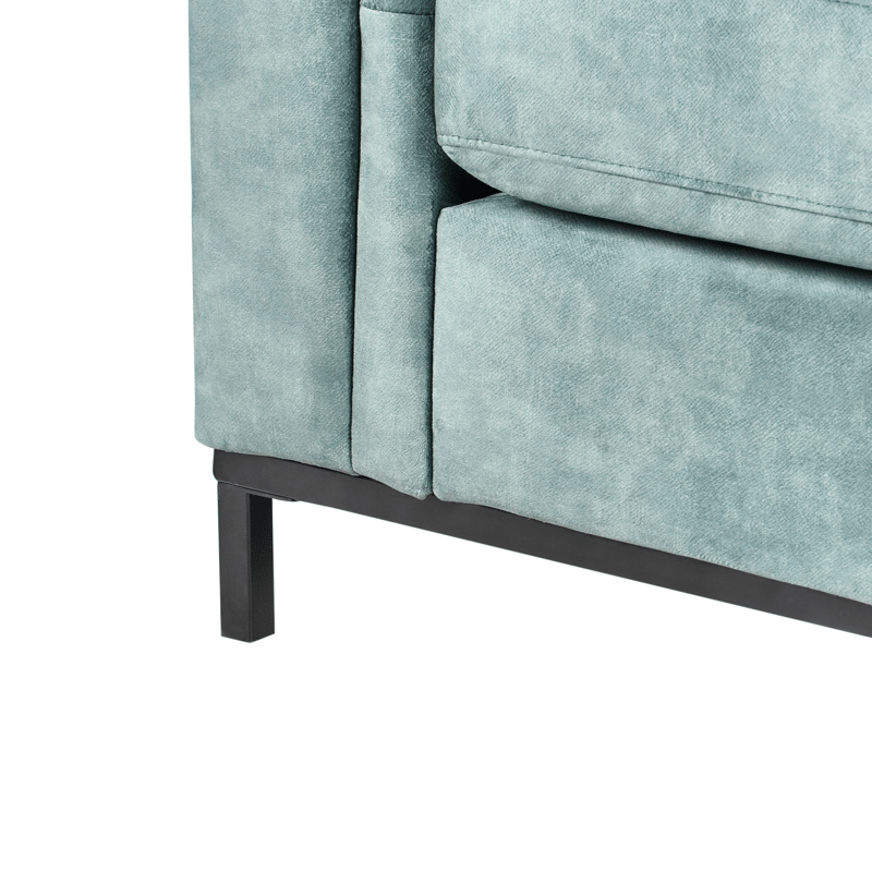 Hjørnesofa 4-seter Oslo venstrevendt - Blågrønn - Møbler - Sofaer - Sofa med sjeselong