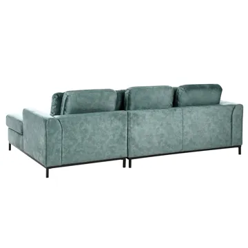 Hjørnesofa 4-seter Oslo venstrevendt - Blågrønn - Møbler - Sofaer - Sofa med sjeselong