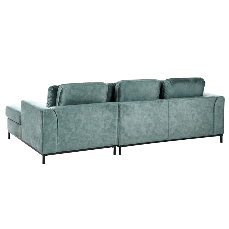 Hjørnesofa 4-seter Oslo venstrevendt - Blågrønn - Møbler - Sofaer - Sofa med sjeselong