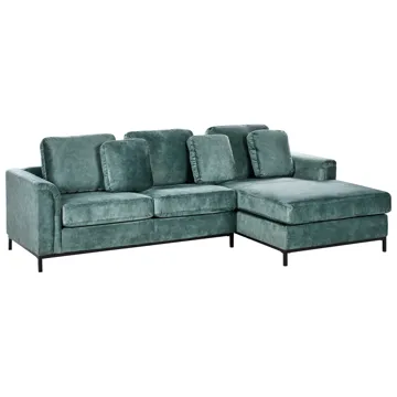 Hjørnesofa 4-seter Oslo venstrevendt - Blågrønn - Møbler - Sofaer - Sofa med sjeselong