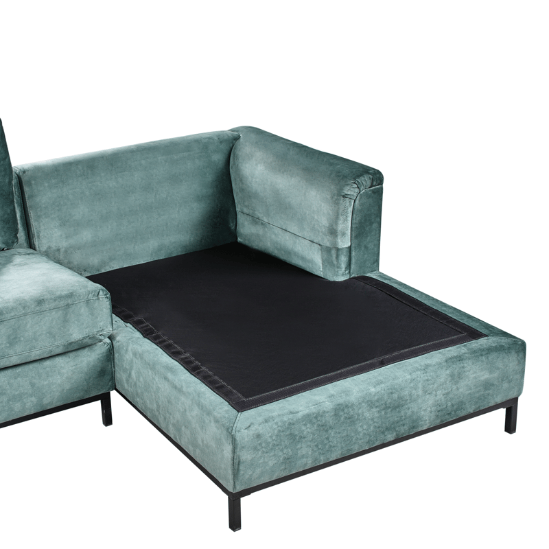 Hjørnesofa 4-seter Oslo venstrevendt - Blågrønn - Møbler - Sofaer - Sofa med sjeselong