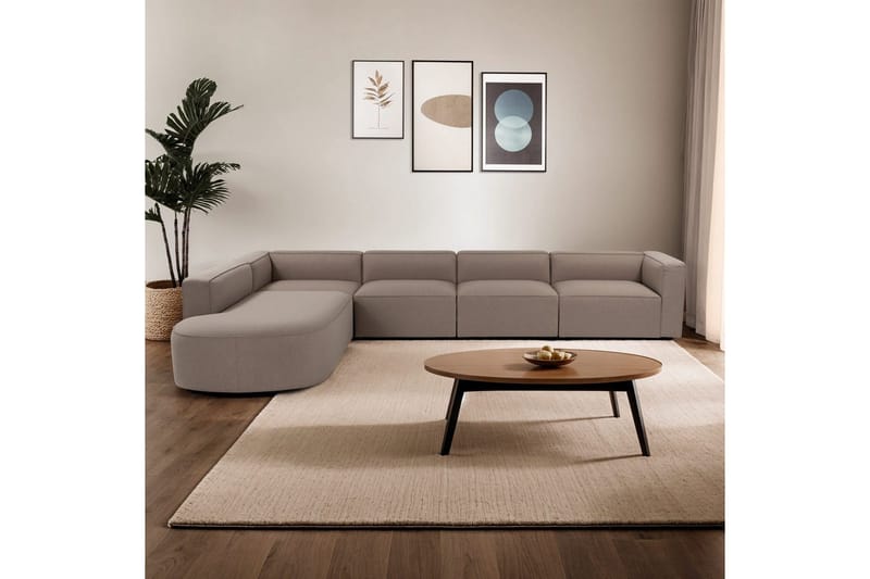 Hjørnesofa Abbas Lys Brun - Lyse brun - Møbler - Sofaer - Hjørnesofa