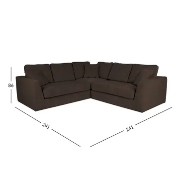 Hjørnesofa Alvtor - mørk grå - Møbler - Sofaer - Hjørnesofa