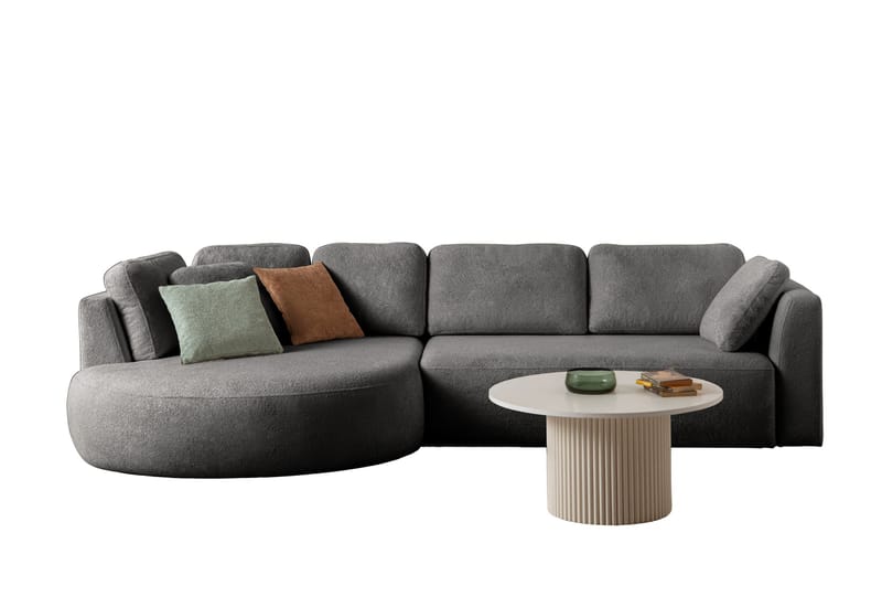 Hjørnesofa Atelier Del Sofa Venezia Venstre (310 x 75 x 105 cm) Antrasitt - Antrasitt - Møbler - Sofaer - Hjørnesofa