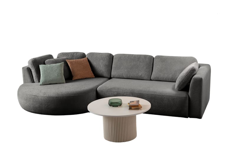Hjørnesofa Atelier Del Sofa Venezia Venstre (310 x 75 x 105 cm) Antrasitt, Antrasitt