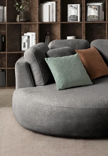 Hjørnesofa Atelier Del Sofa Venezia Venstre (310 x 75 x 105 cm) Antrasitt - Antrasitt - Møbler - Sofaer - Hjørnesofa