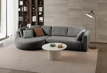 Hjørnesofa Atelier Del Sofa Venezia Venstre (310 x 75 x 105 cm) Antrasitt - Antrasitt - Møbler - Sofaer - Hjørnesofa
