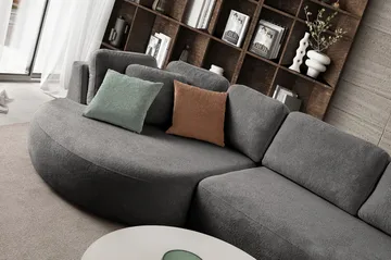 Hjørnesofa Atelier Del Sofa Venezia Venstre (310 x 75 x 105 cm) Antrasitt - Antrasitt - Møbler - Sofaer - Hjørnesofa