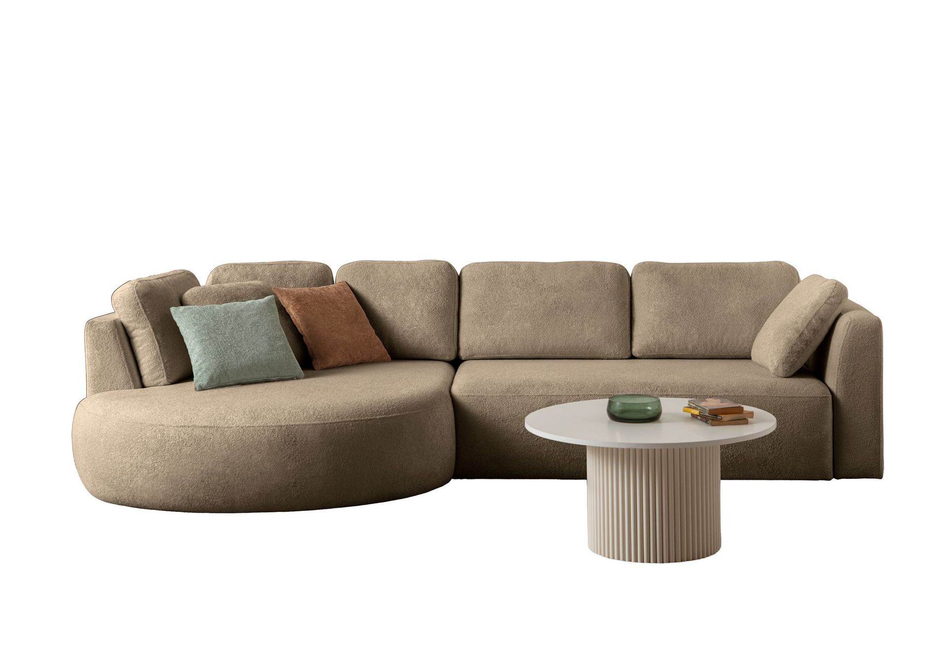 Hjørnesofa Atelier Del Sofa Venezia Venstre (310 x 75 x 105 cm) Brun - Brun