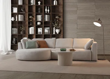 Hjørnesofa Atelier Del Sofa Venezia Venstre (310 x 75 x 105 cm) Hvit - Hvit - Møbler - Sofaer - Hjørnesofa