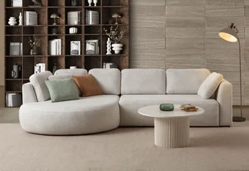 Hjørnesofa Atelier Del Sofa Venezia Venstre (310 x 75 x 105 cm) Hvit - Hvit - Møbler - Sofaer - Hjørnesofa