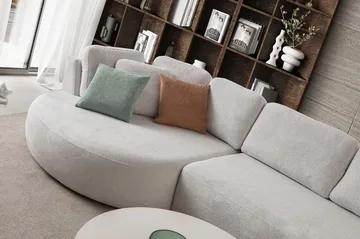 Hjørnesofa Atelier Del Sofa Venezia Venstre (310 x 75 x 105 cm) Hvit - Hvit - Møbler - Sofaer - Hjørnesofa