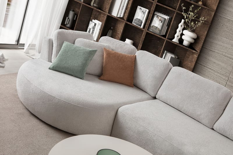 Hjørnesofa Atelier Del Sofa Venezia Venstre (310 x 75 x 105 cm) Hvit - Hvit - Møbler - Sofaer - Hjørnesofa