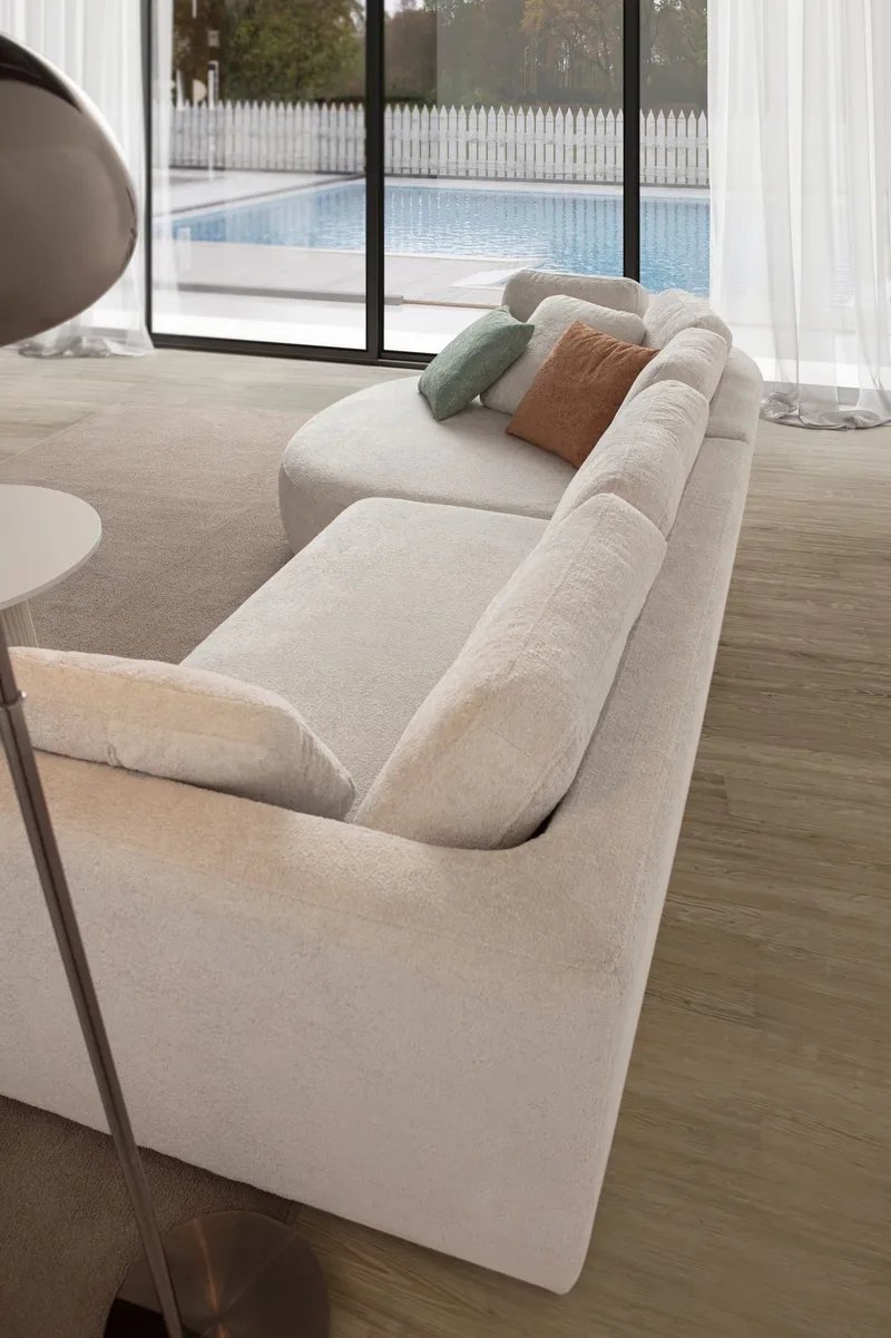 Hjørnesofa Atelier Del Sofa Venezia Venstre (310 x 75 x 105 cm) Hvit - Hvit - Møbler - Sofaer - Hjørnesofa