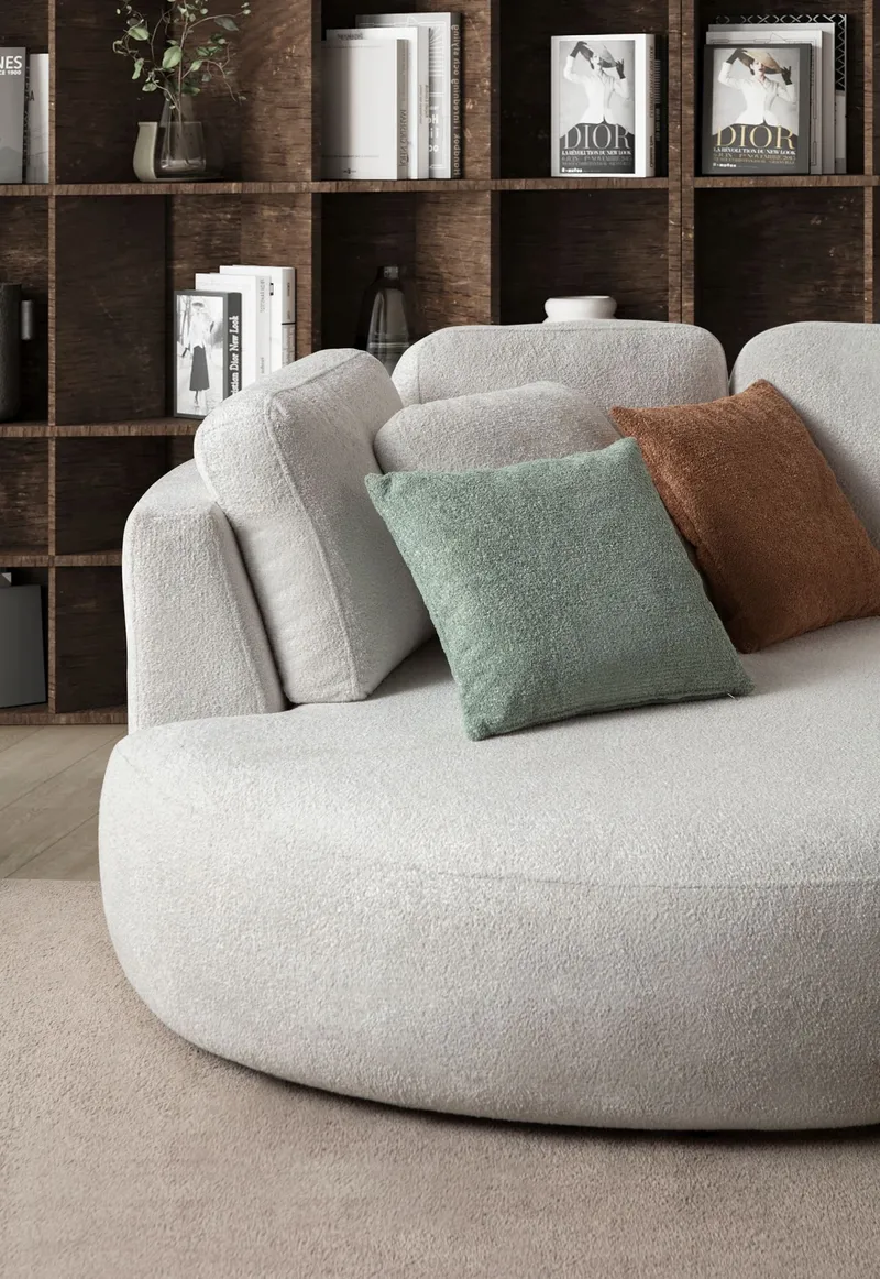 Hjørnesofa Atelier Del Sofa Venezia Venstre (310 x 75 x 105 cm) Hvit - Hvit - Møbler - Sofaer - Hjørnesofa
