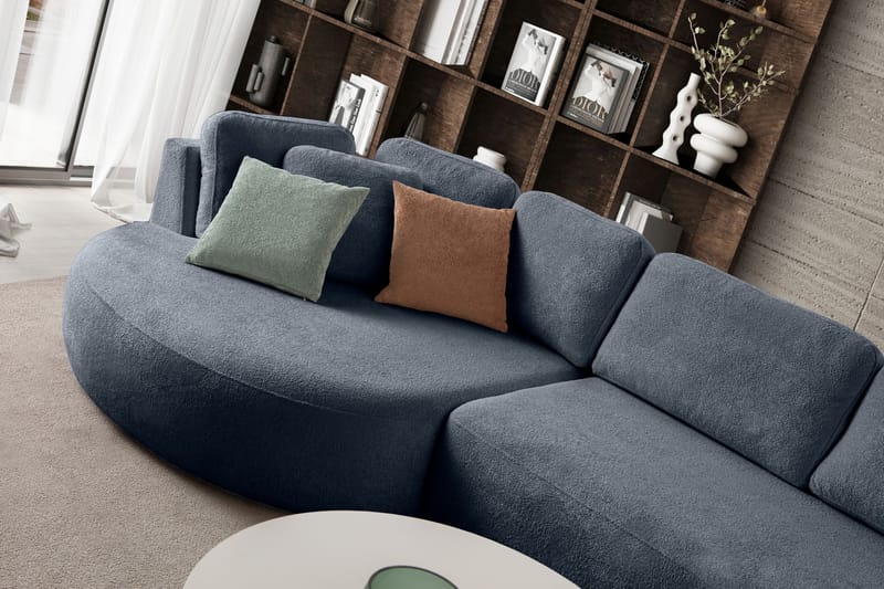 Hjørnesofa Atelier Del Sofa Venezia Venstre (310 x 75 x 105 cm) Marineblå - Marineblå - Møbler - Sofaer - Hjørnesofa