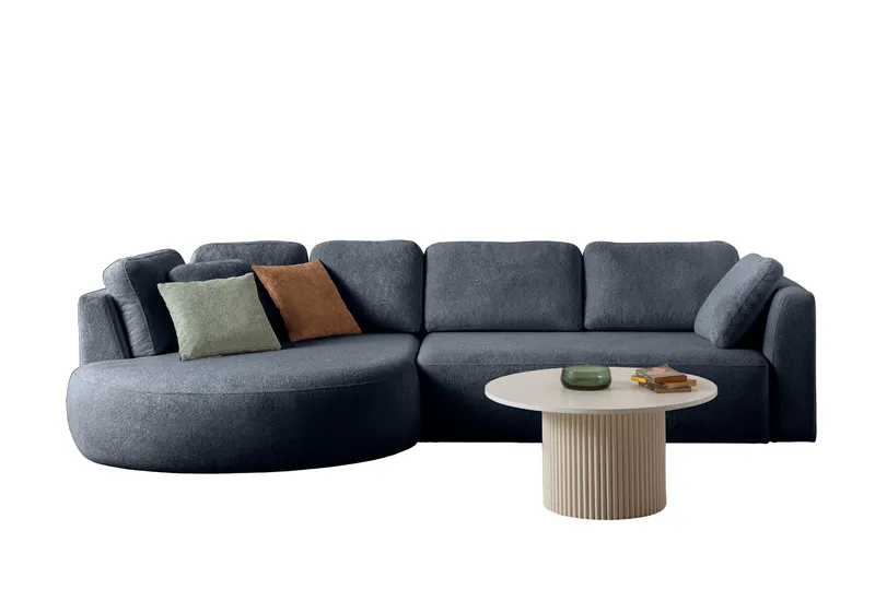 Hjørnesofa Atelier Del Sofa Venezia Venstre (310 x 75 x 105 cm) Marineblå, Marineblå