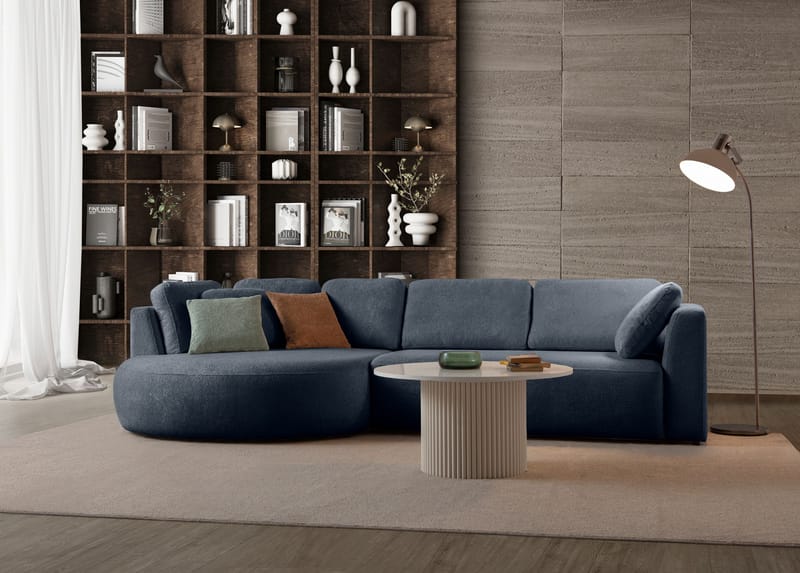 Hjørnesofa Atelier Del Sofa Venezia Venstre (310 x 75 x 105 cm) Marineblå - Marineblå - Møbler - Sofaer - Hjørnesofa