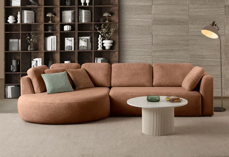 Hjørnesofa Atelier Del Sofa Venezia Venstre (310 x 75 x 105 cm) Mink - Mink - Møbler - Sofaer - Hjørnesofa