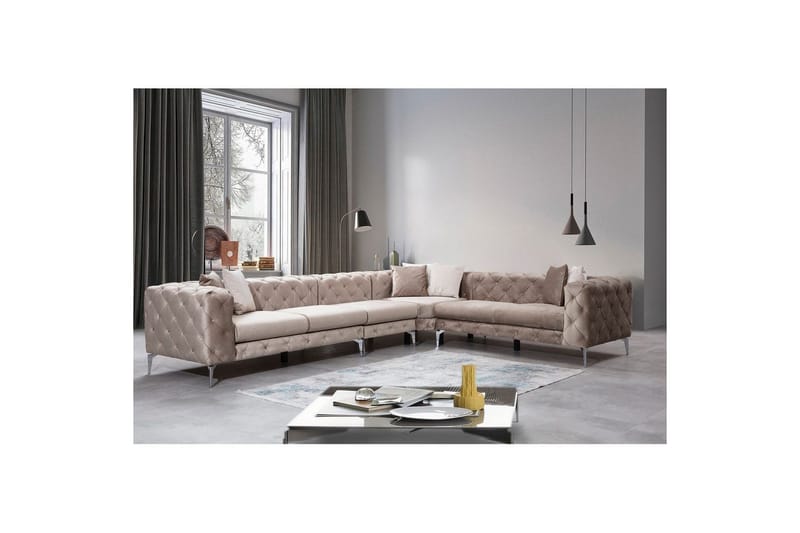 Hjørnesofa Beachport Beige - Beige - Møbler - Sofaer - Hjørnesofa