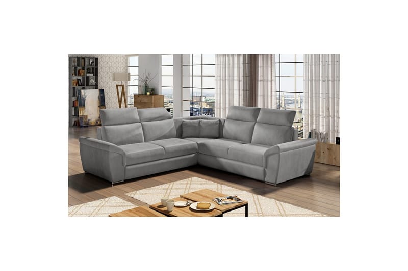 Hjørnesofa Eltap Federico 266x102x266 cm, Monolith 84, Grå, Universell