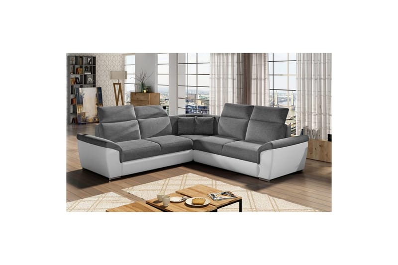 Hjørnesofa Eltap Federico 266x102x266 cm - Sawana 05, Soft 17, Mørkegrå, Universell - Møbler - Sofaer - Skinnsofaer