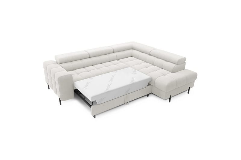 Hjørnesofa Eltap Ferucce 276x200x93 cm - Amore 01, Hvit, Høyre - Møbler - Sofaer - Sovesofaer