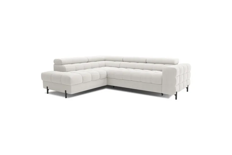 Hjørnesofa Eltap Ferucce 276x200x93 cm Amore 01 Cream Dobbeltsidig - Møbler - Sofaer - Sovesofaer