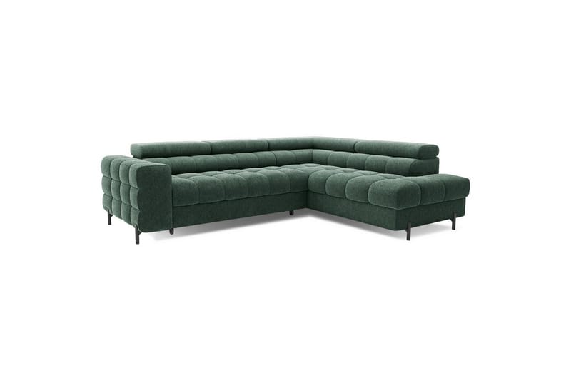 Hjørnesofa Eltap Ferucce 276x200x93 cm - Amore 35, Mørk Grønn, Høyre - Møbler - Sofaer - Sovesofaer