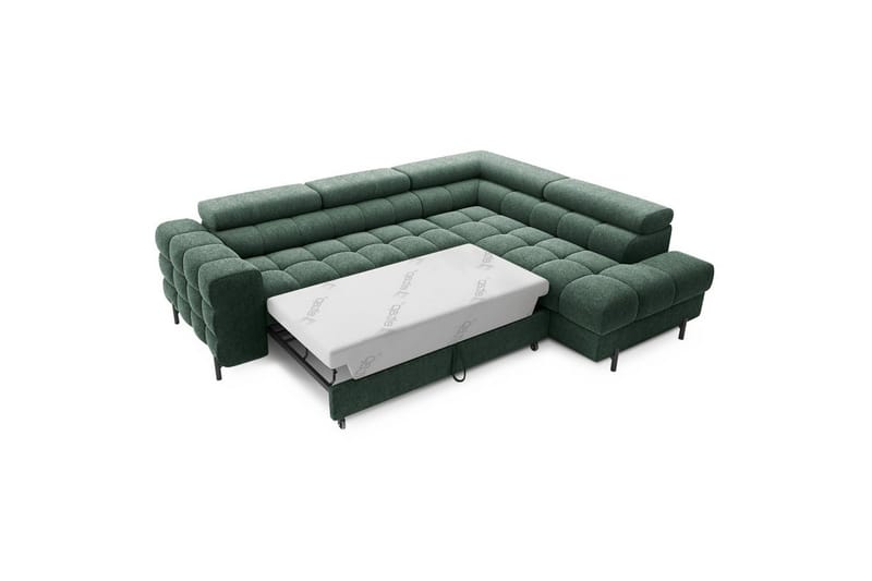 Hjørnesofa Eltap Ferucce 276x200x93 cm - Amore 35, Mørk Grønn, Høyre - Møbler - Sofaer - Sovesofaer