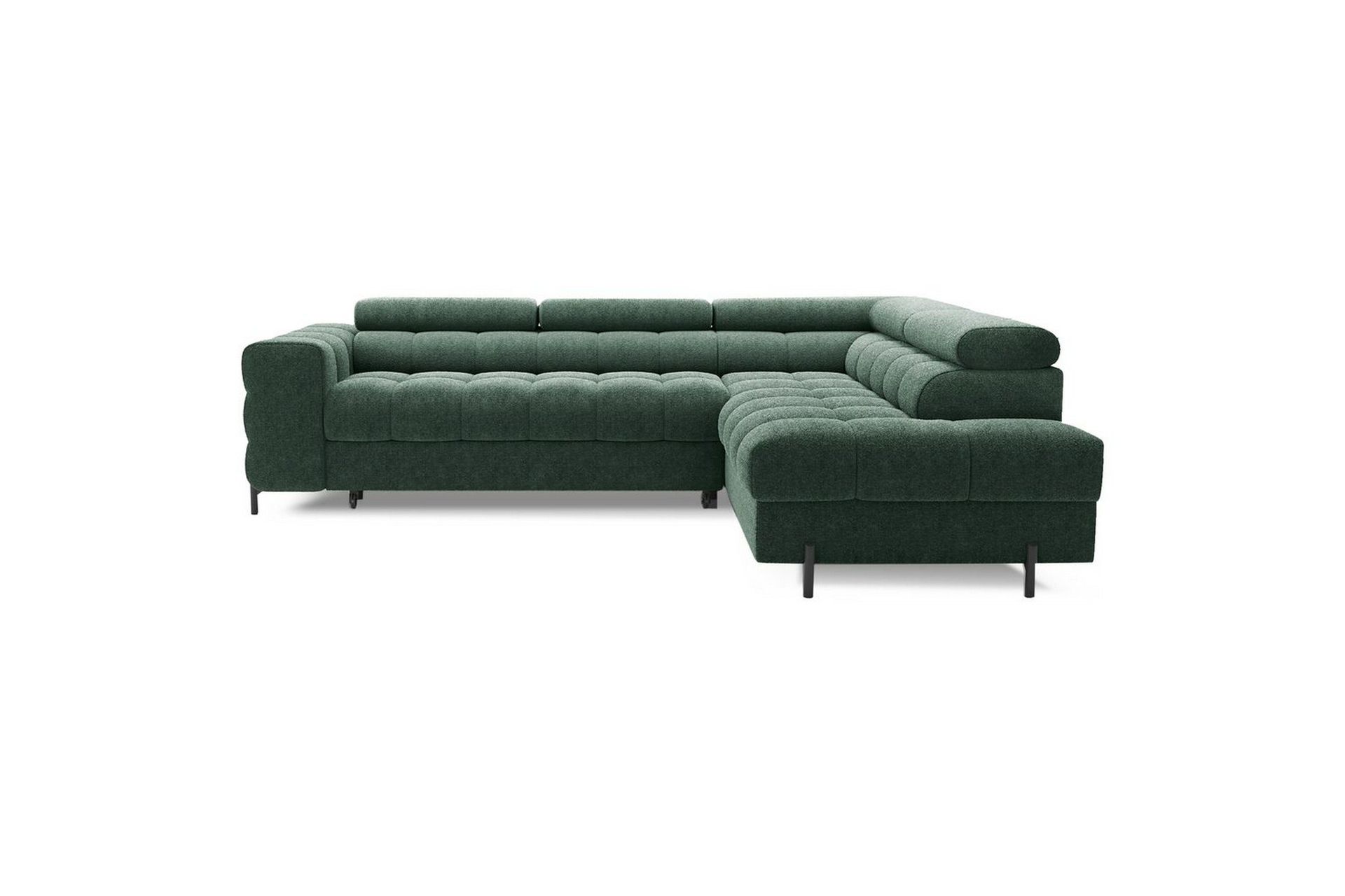 Hjørnesofa Eltap Ferucce 276x200x93 cm - Amore 35, Mørk Grønn, Høyre
