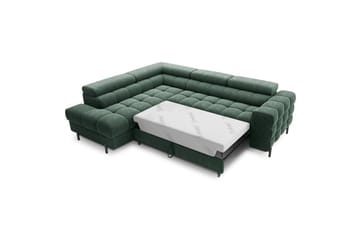 Hjørnesofa Eltap Ferucce 276x200x93 cm - Amore 35, Mørk Grønn, Venstre - Møbler - Sofaer - Sovesofaer