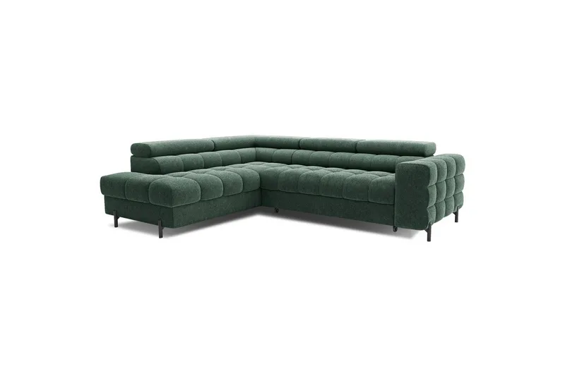 Hjørnesofa Eltap Ferucce 276x200x93 cm - Amore 35, Mørk Grønn, Venstre - Møbler - Sofaer - Sovesofaer